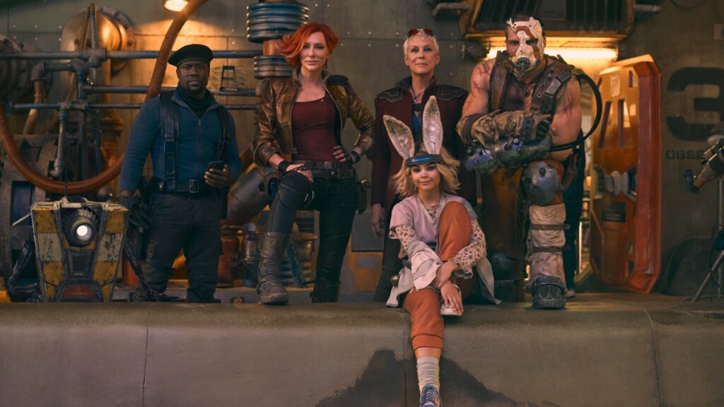 Nyvi Estephan será voz da Comandante Knoxx em Borderlands: O Destino do Universo Está em Jogo Elenco de Borderlands: O Destino do Universo Está em Jogo (Divulgação / Paris Filmes)