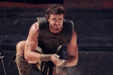 Paul Mescal com Lucius em Gladiador (Divulgação / Paramount Pictures)