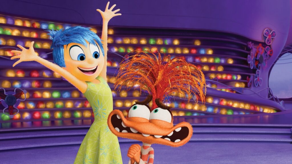 Alegria e Ansiedade em Divertida Mente 2 (Reprodução / Disney)