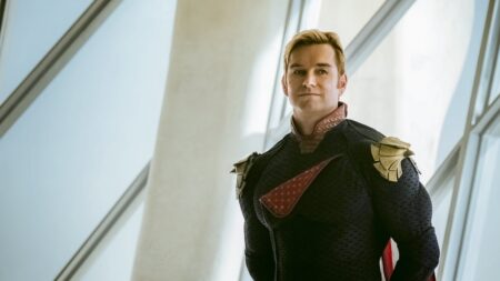 Antony Starr como Capitão Pátria em The Boys (Reprodução / Prime Video)