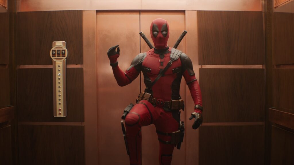 Ryan Reynolds como Deadpool em cena de Deadpool & Wolverine (Reprodução / Marvel)