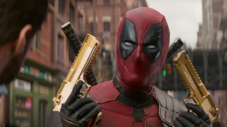 Ryan Reynolds como Deadpool em cena de Deadpool & Wolverine (Reprodução / Marvel)