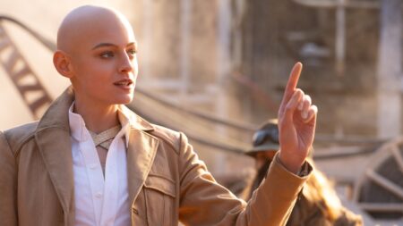 Emma Corrin como Cassandra Nova em Deadpool & Wolverine (Reprodução / Marvel)