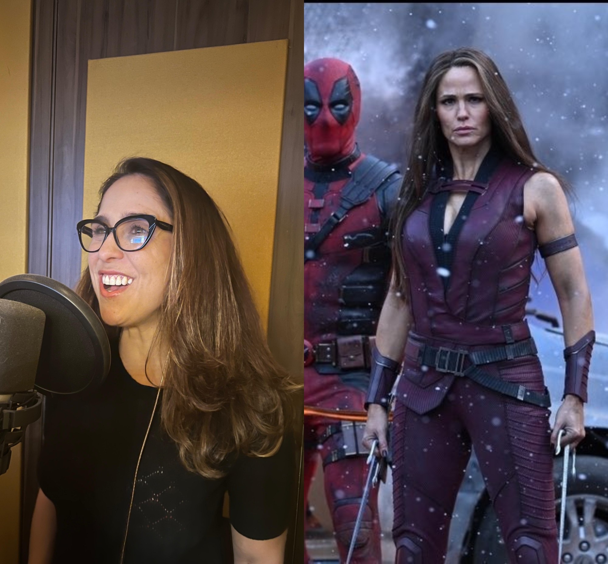 Deapool & Wolverine: Fernanda Baronne comenta o retorno como a voz de Elektra 1 Fernanda Baronne e Jennifer Garner como Elektra (Reprodução)