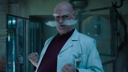 Jim Carrey como Dr. Gerald Robotnik em cena de Sonic 3 (Reprodução / Paramount Pictures)