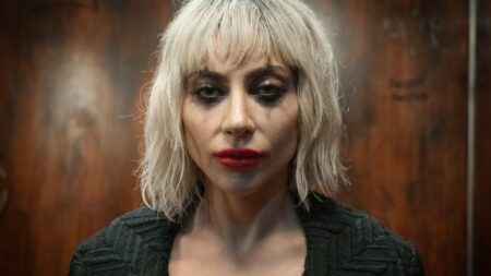 Lady Gaga como Lee em cena de Coringa: Delírio a Dois (Reprodução)