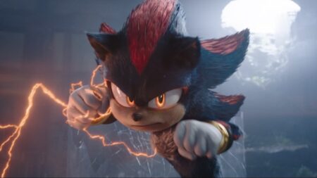 Shadow em cena do trailer de Sonic 3 (Reprodução / Paramount Pictures)