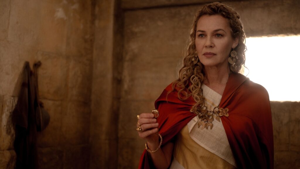 Lucilla (Connie Nielsen) em Gladiador 2 (Reprodução / Paramount)