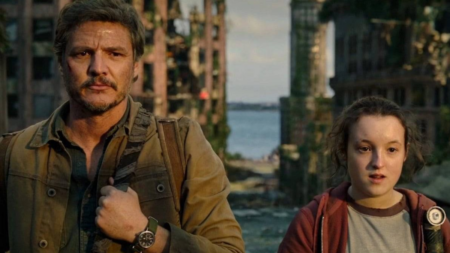 Pedro Pascal como Joel e Bella Ramsey como Ellie em The Last Of Us (Reprodução / HBO)