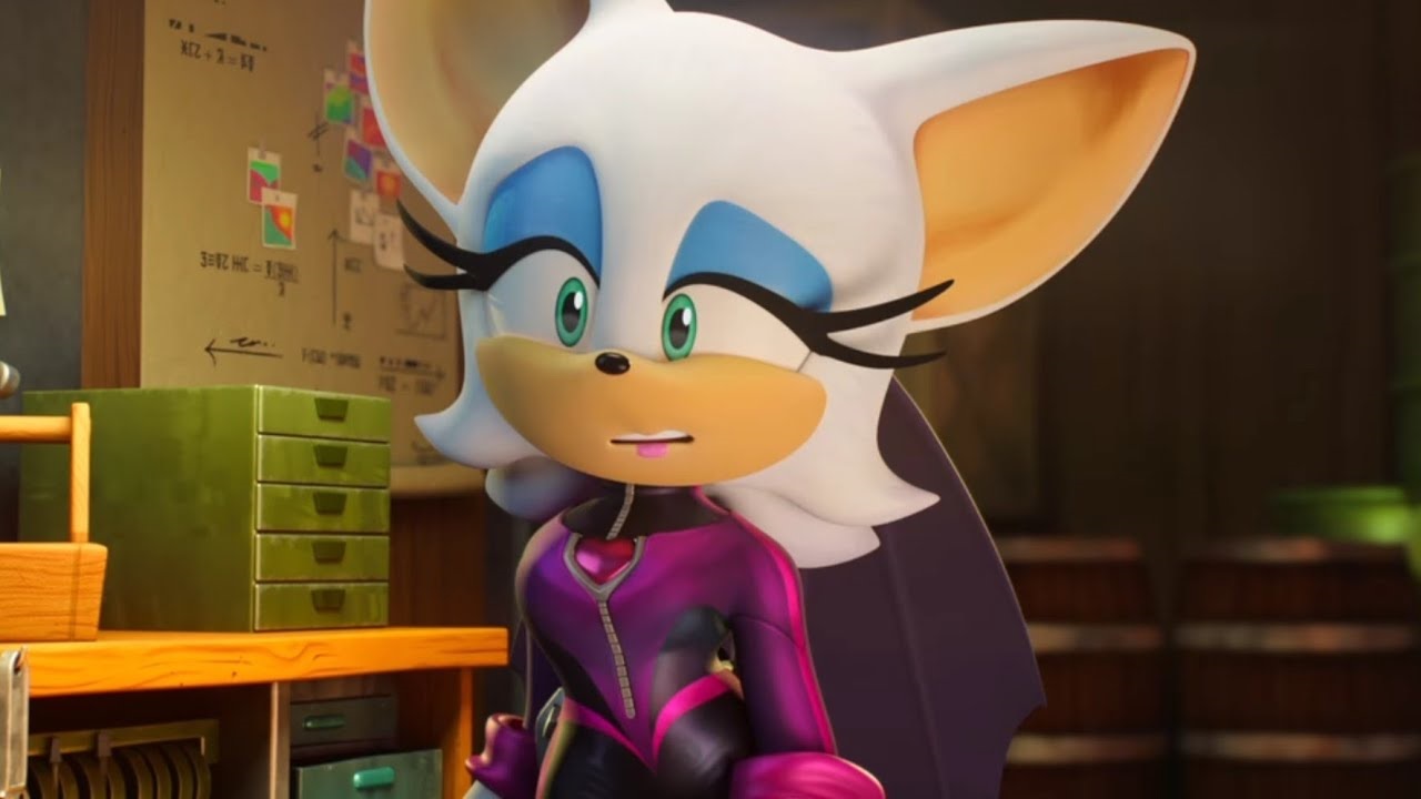 Sarah Paulson comenta sobre papel secreto em Sonic 3 1 Rouge em Sonic Prime (Reprodução / Netflix)