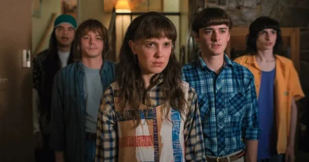 5° temporada de Stranger Things ganha teaser dos bastidores Millie Bobby Brown como Onze em Stranger Things (Reprodução / Netflix)
