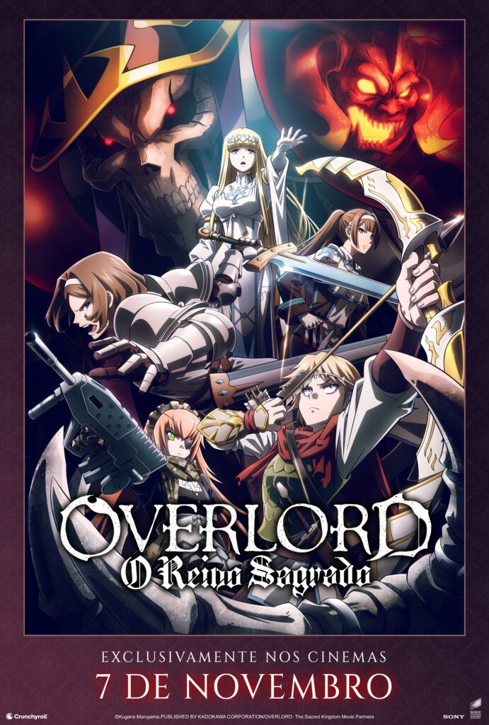Pôster de OVERLORD: O Reino Sagrado (Divulgação / Crunchyroll)