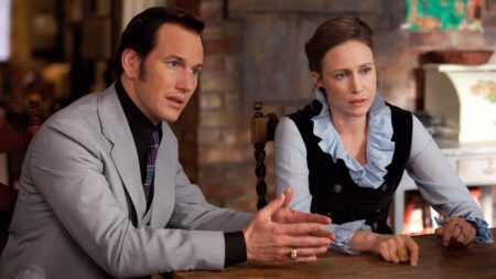 Warner Bros. anuncia capítulo final de Invocação do Mal com foto Vera Farmiga como Lorraine e Patrick Wilson como Ed em Invocação do Mal (Reprodução)