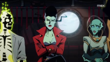 Dr. Phosphorus, A Noiva e Nina Mazursky em Creature Commandos (Reprodução / Max)