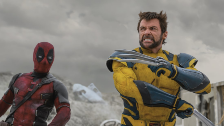 Ryan Reynolds e Hugh Jackman em Deadpool e Wolverine