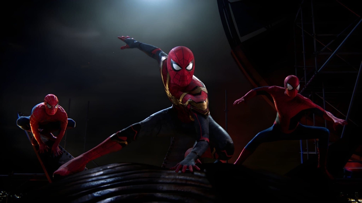 Andrew Garfield escolhe o seu Homem-Aranha favorito: "estava praticando ser como ele" 1 Andrew Garfield, Tom Holland e Tobey Maguire em Homem-Aranha: Sem Volta para casa (Reprodução / Marvel)