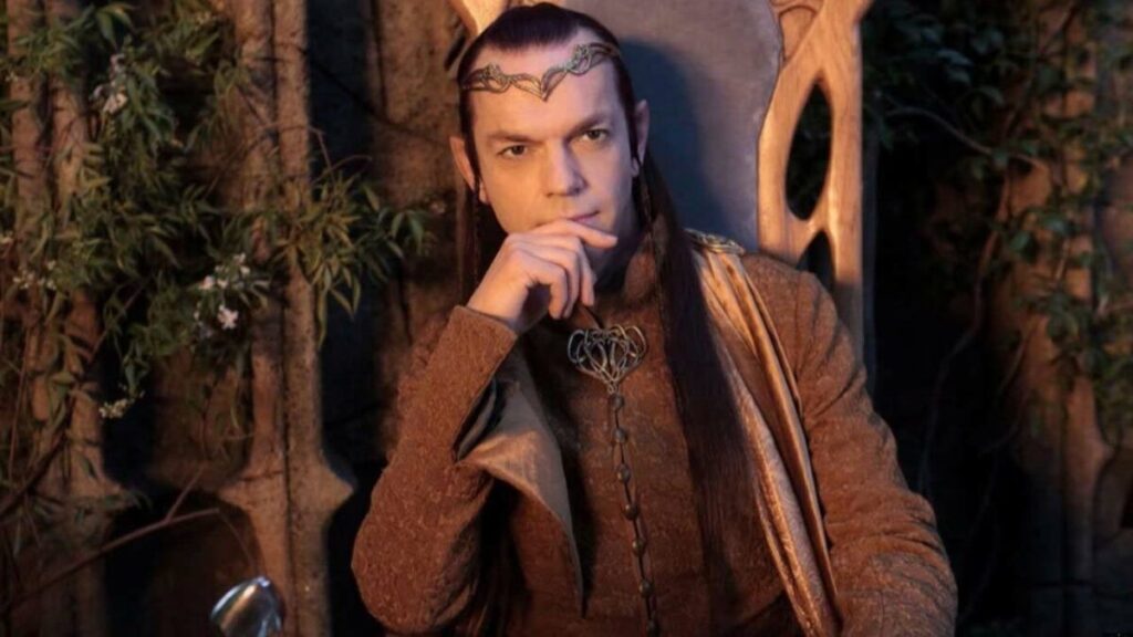 Hugo Weaving como Elrond em O Senhor dos Anéis (Reprodução)