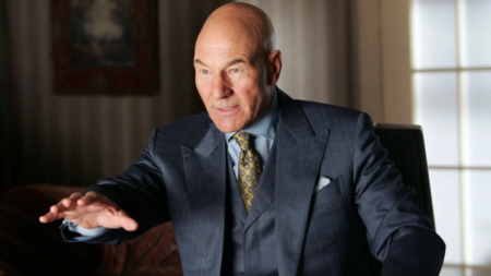 Patrick Stewart como Professor Xavier em X-MEN