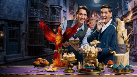 Harry Potter: Bruxos da Confeitaria estreia na Max James e Oliver Phelps em Harry Potter: Bruxos da Cozinha (Divulgação)