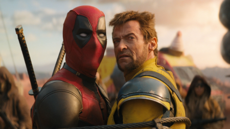 Hugh Jackman e Ryan Reynolds em Deadpool & Wolverine