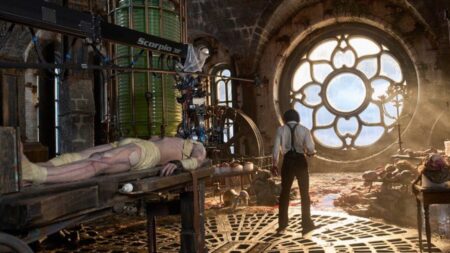 Imagem de bastidores de Frankenstein