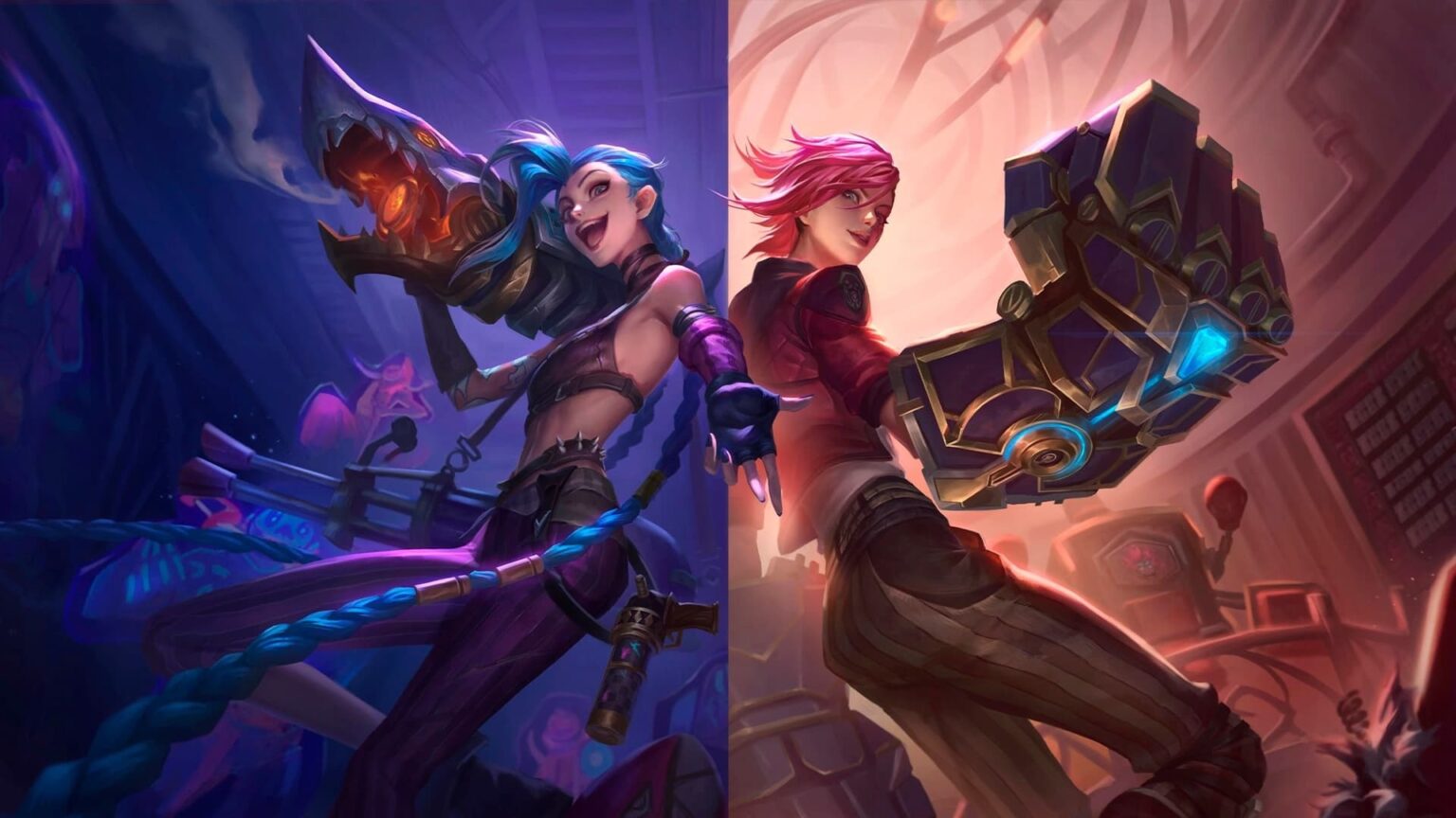 Jinx e Vi em Arcane (Divulgação)
