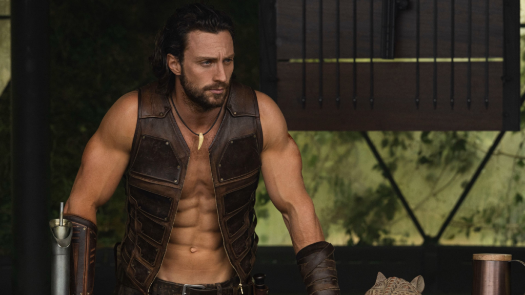 Aaron Taylor-Johnson como Kraven em Kraven, o Caçador (Reprodução / Sony Pictures)