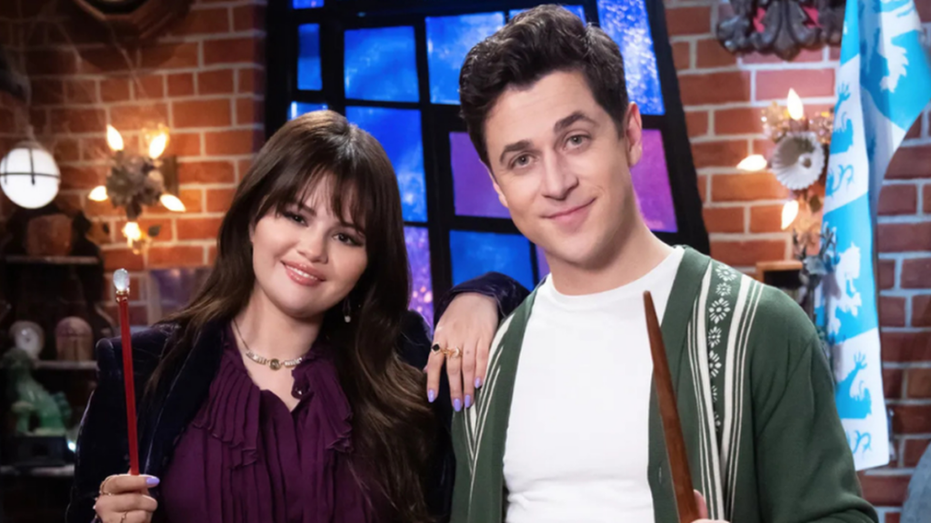 Alex Russo (Selena Gomez) e Justin (David Henrie) em Feiticeiros de Waverly Place