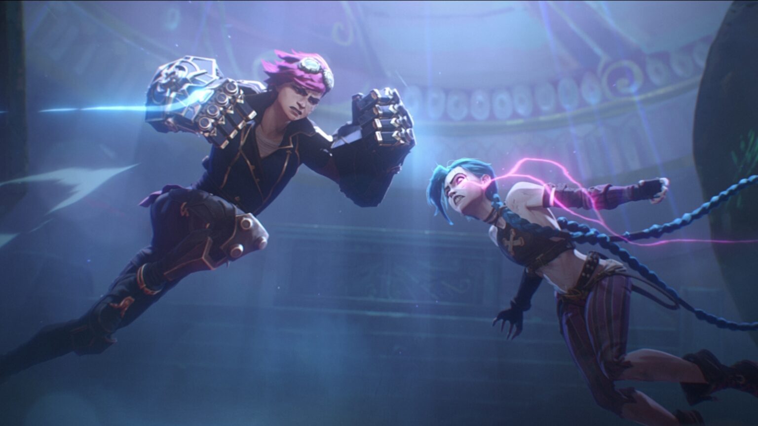 Raiva e tristeza dominam prévia da parte 2 da 2ª temporada de Arcane Vi e Jinx em Arcane (Reprodução / Netflix)