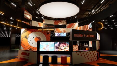 Estande da Crunchyroll na CCXP24 (Divulgação)