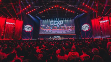 Apresentação de Demon Slayer no Palco Thunder da CCXP24 (Divulgação / @bleia)