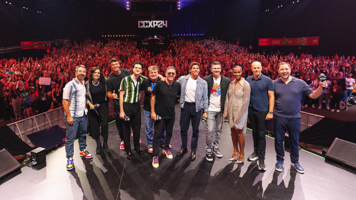 CCXP24: Estrelas e dubladores participam de painel de Sonic 3: O Filme 1 Elenco de Sonic 3: O Filme da Paramount na CCXP24 (Divulgação / Mauricio Santana)
