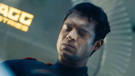 David Corenswet como Superman em Superman (Reprodução / DC)