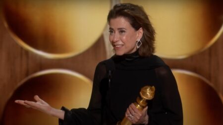Fernanda Torres no Globo de Ouro (Reprodução / YouTube)