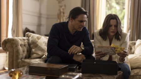 Murilo Rosa como Tomas e Manu Morelli como Carol em Beleza Fatal (Divulgação / Max)
