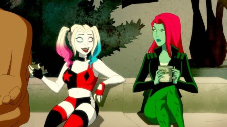 Arlequina e Hera Venenosa em Harley Quinn (Reprodução)