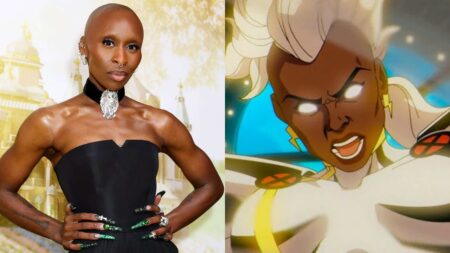 Cynthia Erivo e Tempestade., de X-Men