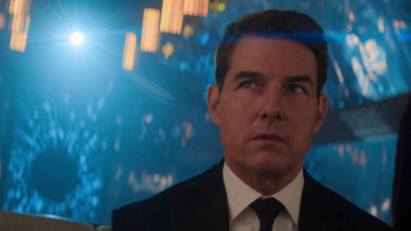 Tom Cruise como Ethan Hunt em Missão Impossível Acerto de Contas