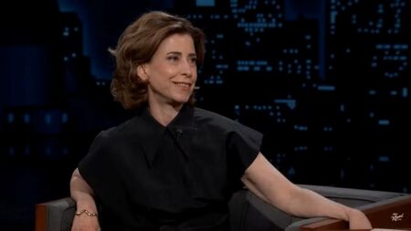 Fernanda Torres no Jimmy Kimmel Live! (Reprodução / YouTube)