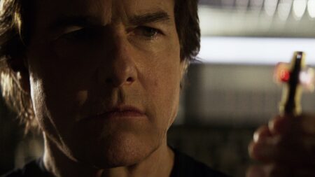 Tom Cruise como Ethan Hunt em Missão: Impossível - O Acerto Final (Reprodução / Paramount)