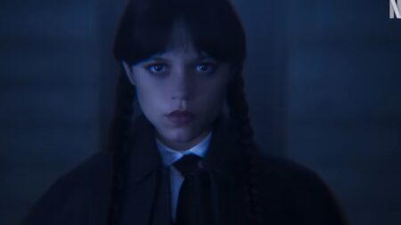 Jenna Ortega como Wandinha Addams em Wandinha (Reprodução / Netflix)