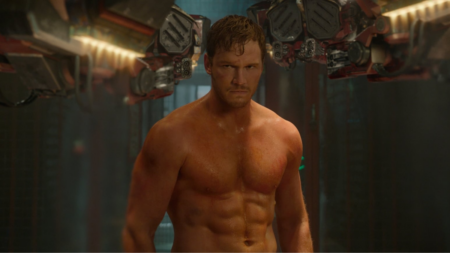 Chris Pratt como Peter Quill em Guardiões da Galáxia (Reprodução / Marvel)