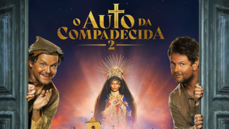 Matheus Nachtergaele, Tais Araújo e Selton Mello em O Auto da Compadecida 2 (Divulgação / Conspiração Filmes)