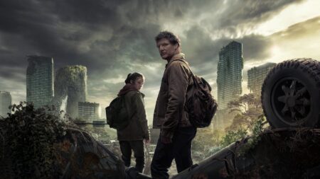 Pedro Pascal como Joel e Bella Ramsey como Ellie em The Last of Us (Divulgação / HBO)