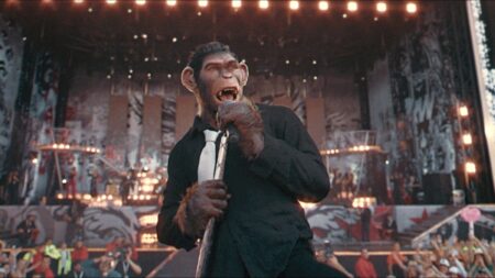 Robbie Williams em Better Man - A História de Robbie Williams (Reprodução / Diamond Films)