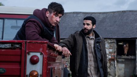 Barry Keoghan como Jack e Christopher Abbott como Michael em Acabe com Eles (Reprodução)