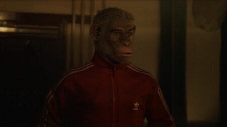 Robbie Williams em Better Man - A História de Robbie Williams (Reprodução / Diamond Films)