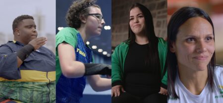 Documentário Mulheres no Pódio chega no Sportv e Globoplay Tuany Barbosa, Sophia Kelmer, Mariana D’Andrea, Carol Santiago (Divulgação / Bushatsky Filmes)