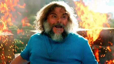 Jack Black como Steve em Um Filme Minecraft (Reprodução / Warner Bros.)