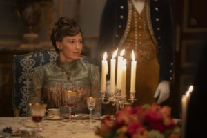 Carrie Coon como Bertha em A Idade Dourada (Divulgação / HBO)